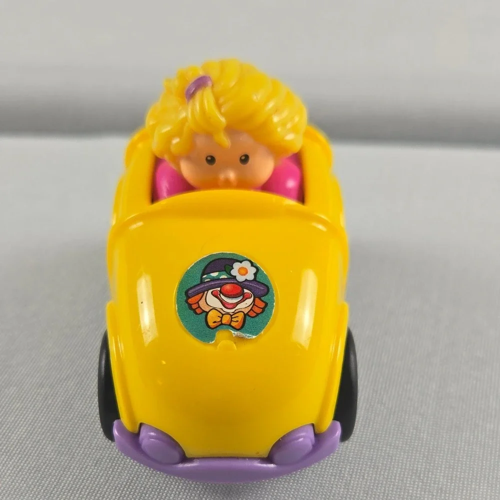 Fisher Price Little People Wheelies Race Car, Purple and Yellow